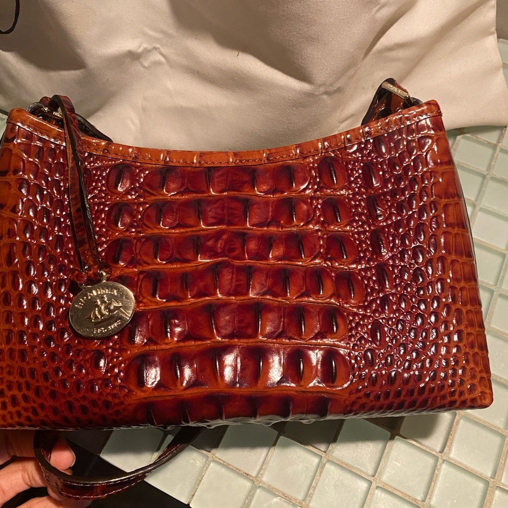 *SOLD* 100% Authentic Real Leather Brahmin Anytime Mini in Pecan